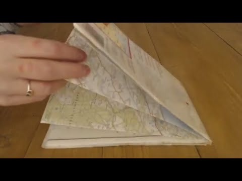 ASMR Paper Map Folding & Crinkling (No Talking) Intoxicating Sounds Sleep Help Relaxation
