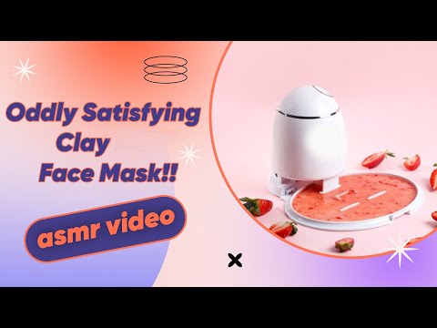 Oddly Satisfying Polymer Clay  Face Mask!!!/ASMR Video #15