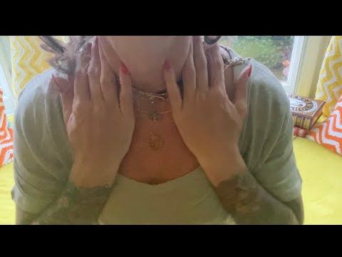 ASMR shirt scratching | skin sounds | necklace sounds