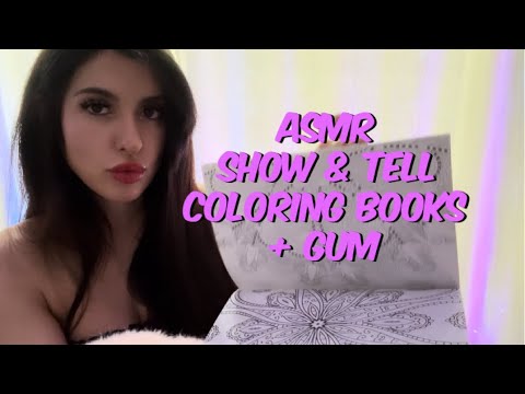 🍬🖌️🎨🖍️ASMR Coloring Book Collection & Gum Chewing 🖍️🎨🖌️🍬