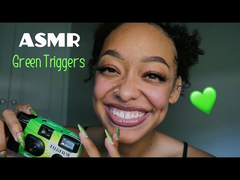 ASMR | giving you tingles with green triggers 💚✨