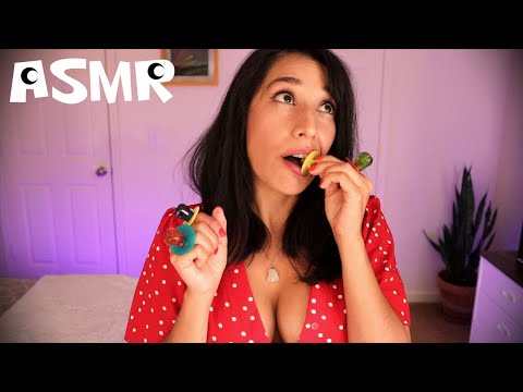 ASMR Ring Pop Mouth Sounds | Satisfying | Candy