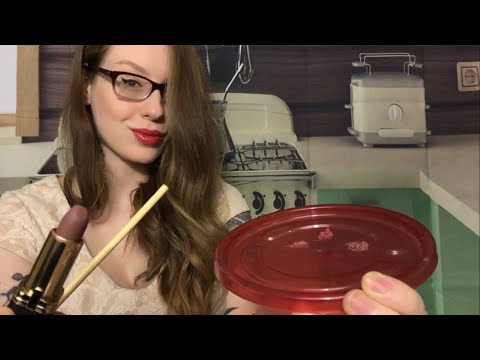 ASMR 50s THEMED Makeup Consultation RP | Finding Your PERFECT Lipstick Shade