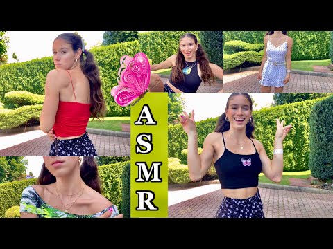 ASMR Summer Try-On Clothing Haul In The Garden 👗