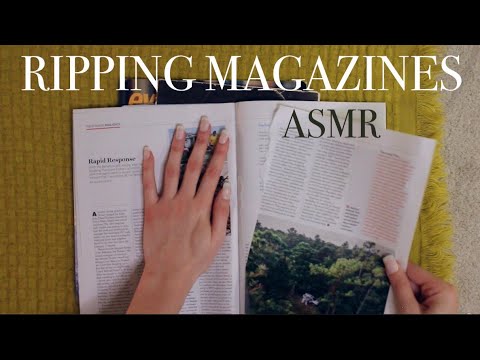ASMR Ripping Magazines Junk Mail (NO TALKING)