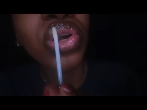 ASMR - Lip Gloss Application (Layers|Whispering|Mouth Sounds)