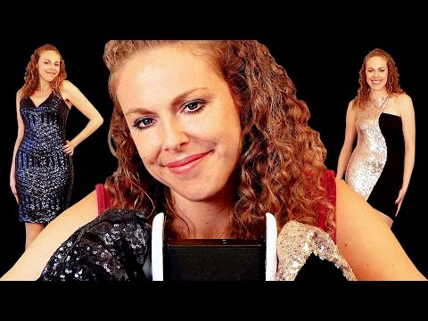 ASMR 3Dio Ear Massage & Gentle Cupping...Sequins & Lace, Ear to Ear Whispering, SheIn Fashion Haul