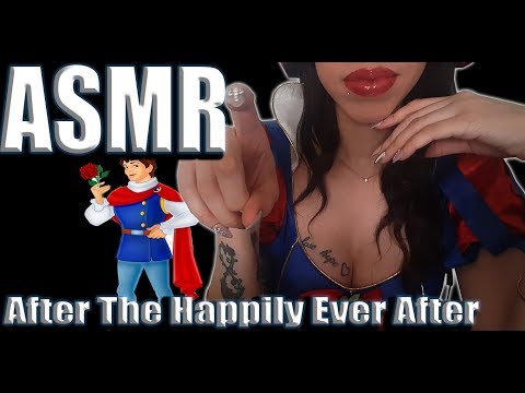 {ASMR} Role-play|Snow white talks with you | Apple & Strawberry Eating | Lollipop sucking sounds