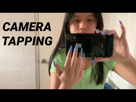ASMR camera tapping & scratching with long nails 💅🏻