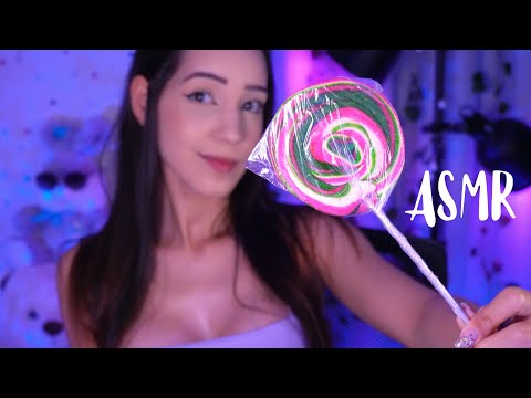ASMR - Relaxe com esse lollipop gigante 🍭 | chewing
