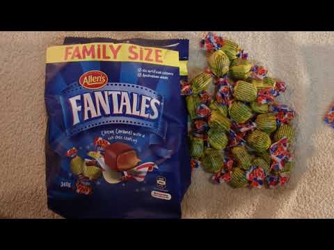ASMR - FanTales - Australian Accent - Chewing FanTales & Reading the Wrapper in a Quiet Whisper
