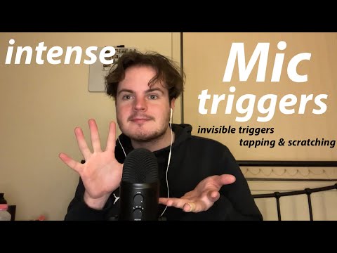 Fast & Aggressive ASMR Hand Sounds, Mic Triggers, Mic Scratching, Invisible Triggers+Visual Triggers