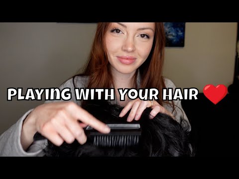Let Me Play With Your Hair ASMR [Hair Brushing, Sprays, Head Massage]