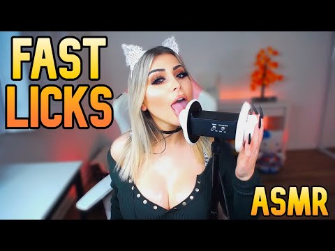 11 MINUTES OF FAST EAR LICKING ASMR 🤍