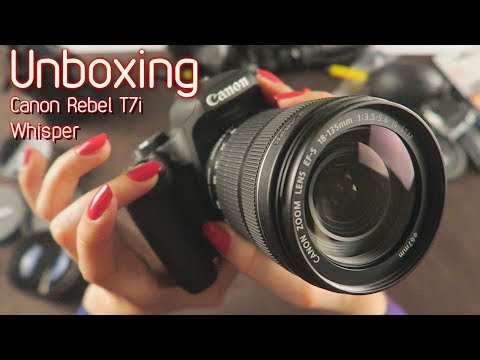 Whisper 📷 Unboxing Canon Rebel T7i 18-135mm 📷 ASMR