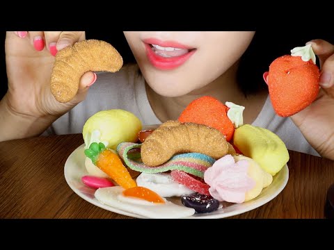 ASMR Gummy Candy, Marshmallows, and Chocolates from Weeny Beeny 🍭 Eating Sounds Mukbang