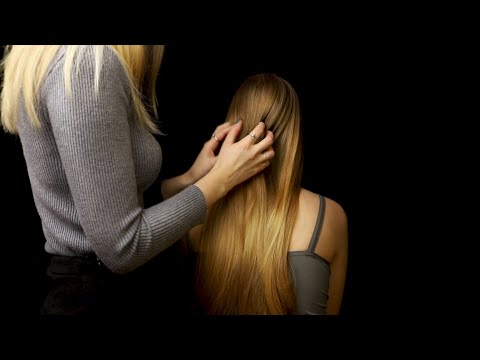 ASMR | HAIRCUT on a Real Person w/ scalp massage (no talking, low sounds)