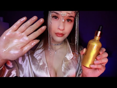 ASMR Сделаю тебе МАССАЖ лица Маслом Oil Massage personal attention hand movements
