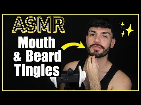 ASMR - Wet Mouth Sounds & Beard Scratching (Male Whisper for Sleep & Relaxation)