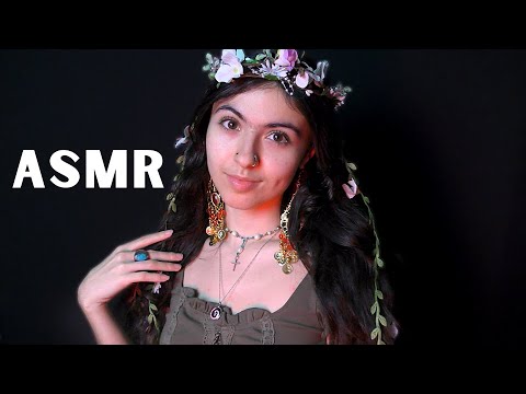 ASMR || skin touching triggers (whispering, mouth sounds, relaxing music)