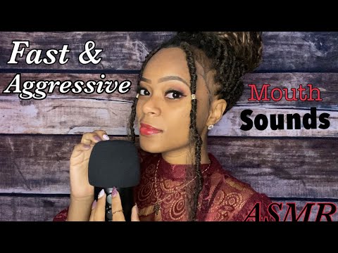 👄 ASMR 👄 Fast & Aggressive Mouth Sounds w/ Triggers | Tapping | Mic Scratching | Water & Oil Sounds