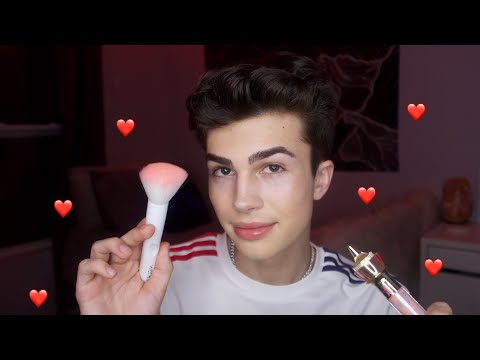ASMR- Doing Your Valentines Day Makeup