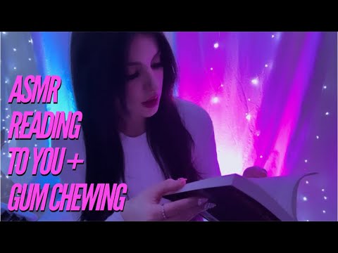 ASMR Gum Chewing and Reading to You 📕🍬(Whispered)