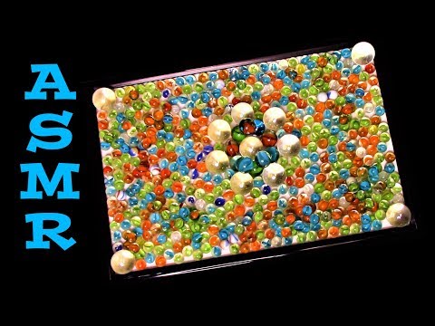 ASMR: Marbles into a picture frame