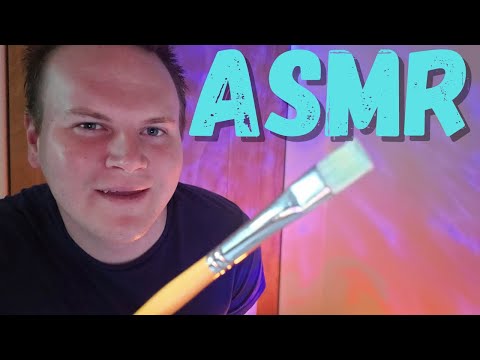 ASMR - Spit Painting W/ Water Sound Overlay - Brushing, Personal Attention, Wet Sounds