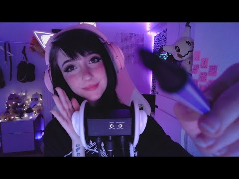 ASMR ☾ 𝒚𝒐𝒖'𝒓𝒆 𝒎𝒚 𝑪𝒂𝒏𝒗𝒂𝒔...& 𝑬𝒂𝒓𝒔 [3Dio ear massage & drawing on your face]