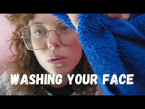 asmr personal attention face touching