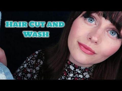 ASMR~ Hair wash and cut