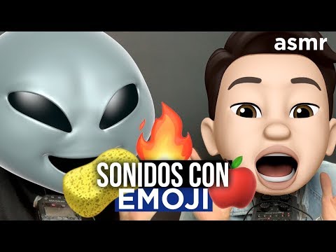 ASMR - Haciendo Sonidos con Emojis (Animoji) | Inaudible, eating, tapping - ASMR Español - Mol