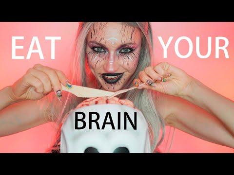 ASMR Brain Eating 👅🧠 | Halloween ASMR  🎃 Fast Aggressive Mouth Sounds
