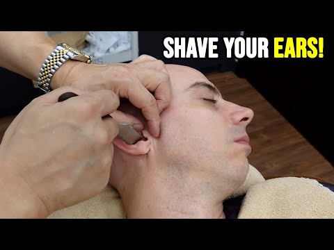 Ears, nose and forehead shave | ASMR KOREAN TREATMENT