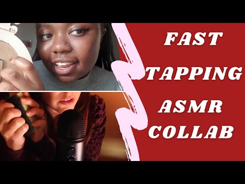 ASMR - FAST TAPPING and Scratching with MOUTH SOUNDS (Collab with Sleepy ASMR) ⚡