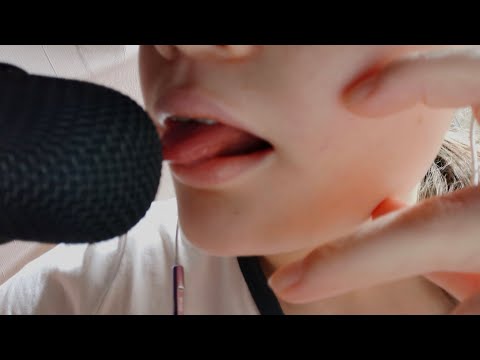 {ASMR} Mic Licking + Mouth Sounds + Kisses