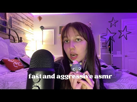 ASMR | fast and aggressive *new triggers*
