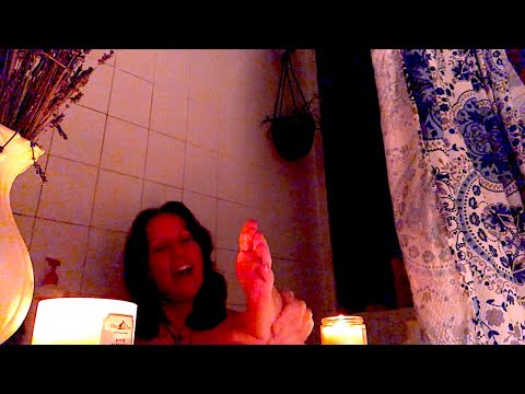 ASMR Foot Massage in bath relaxing chit chat