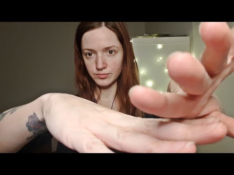 ASMR pure hand sounds and movements with mouth sounds and personal attention - tongue clicking