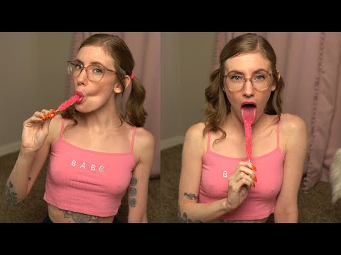 ASMR * FIRST TIME eating rock candy * Mouth Sounds