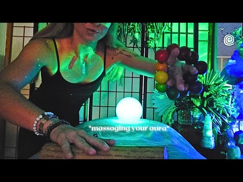 [POV Reiki ASMR] ~ Massaging your Aura ✨ | wooden massage tools | visual and audio ASMR