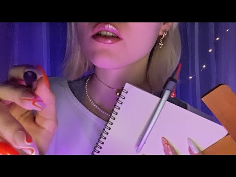 ASMR - MEASURING YOUR FACE 📐👀 - Writing Sounds - Personal Attention
