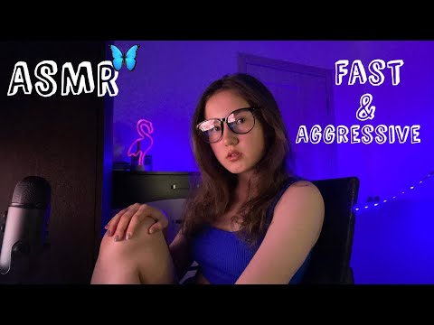 Fast & Aggressive ASMR, Mic Pumping, Swirling, Mouth Sounds 🦋