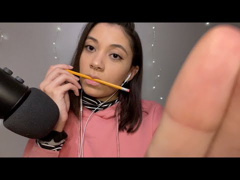 ASMR Wet Mouth Sounds & Pencil Nibbling