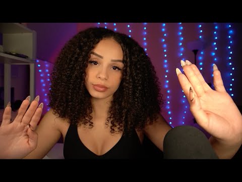ASMR BODY TRIGGERS ✨Hand Sounds, Skin Sounds, Hair Playing, Collarbone, Mouth Sounds, Hand Movements