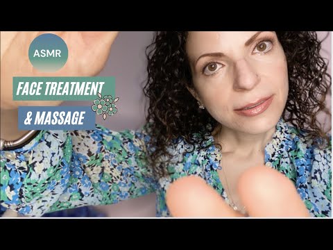 ASMR Spa Massage Roleplay Relaxing Facial Treatment & Massage (Face Touching, Whispering)