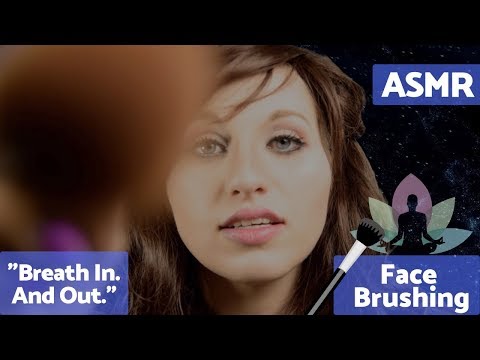 [ASMR] Face Brushing with Guided Whispers for Sleep or Anxiety ✨Fall Asleep FAST !