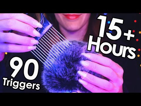 [ASMR] 90 Best Triggers for Sleep & Relax 😴 15+ Hours - 4k (No Talking)