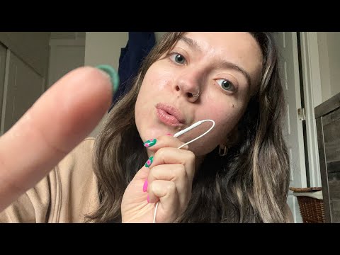 ASMR| Apple Mic Whisper Ramble/ Tracing Your Face Personal Attention with layered Mouth Sounds